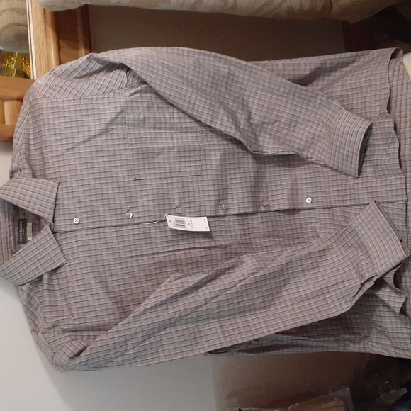 VAN HEUSEN FLEX DRESS SHIRT 15.5 34-35 NWT - Picture 1 of 5